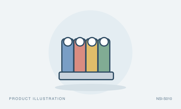 Illustration of Dissolvable Day-of-Week Labels, 1" (250/roll)