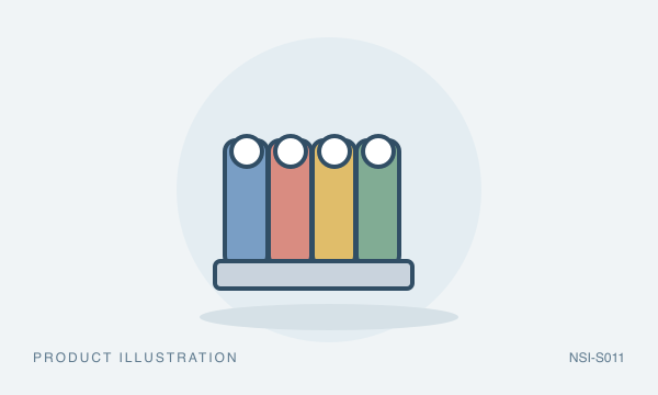 Illustration of Removable Day Dots, ¾" (7-color set, 1000/roll)
