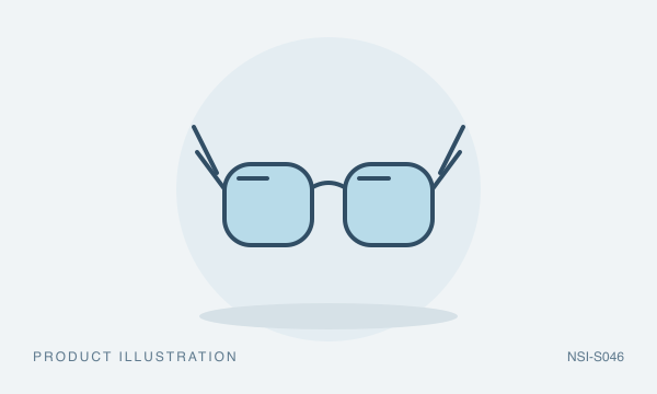 Illustration of Anti-Fog Safety Glasses