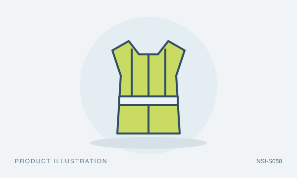 Illustration of Flame-Resistant Hi-Vis Vest