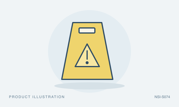 Illustration of Safety Signs, Caution / Wet Floor