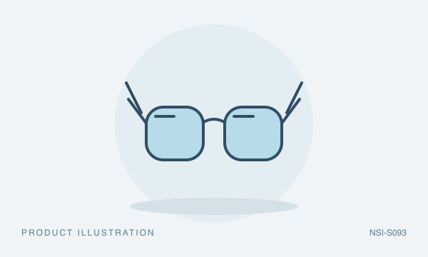 Illustration of Foam-Padded Convertible Glasses/Goggles