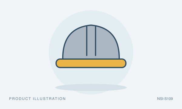 Illustration of Aluminum Hard Hat