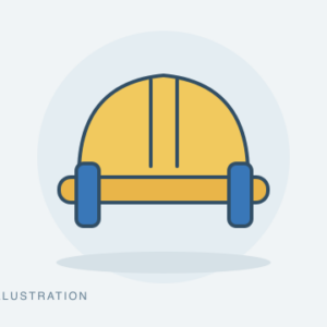 Hard Hat with Earmuff Combo